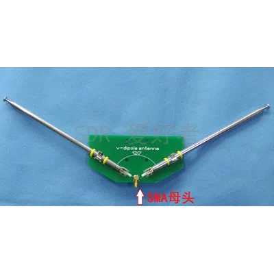 Analyste de bricolage d'antenne de corne V positive récepteur mort 78M-1 GHz 137MHz V-dipole le