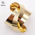 Fkewyy-Bracelets d'exagération gothique pour femme bracelet de salle plaqué or breloque pour