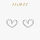 Ailmay – boucles d'oreilles simples en argent Sterling 925 pour femmes bijoux en argent fin Design