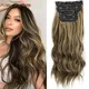 AISI HAIR Postiche Synthétique Long Clip Ondulé dans les Extensions de Cheveux pour Femmes Extension