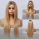 EASIHAIR-Perruque Lace Front Synthétique Blonde Droite Perruques sulfavec Cheveux de Bébé Perruque