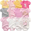 Bébé fille combinaison 6 Pcs/Lot ensemble Body Suit 2021 ropa bebe verano 0-12 mes printemps été