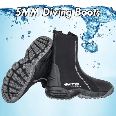 Bottes de plongée hautes en néoprène pour hommes chaussures de natation pour la plongée en apnée