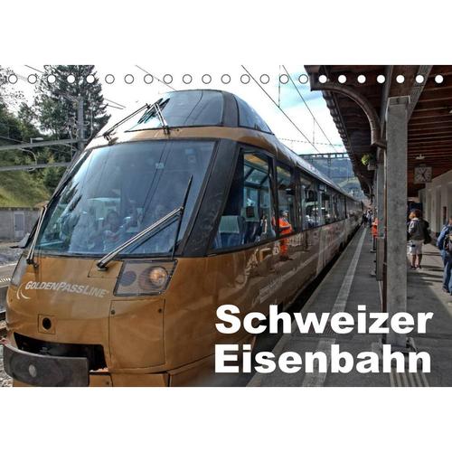 Schweizer Eisenbahn (Tischkalender 2023 DIN A5 quer)