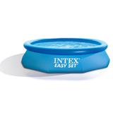 Intex 10ft x 30in Easy Set Inflatable Round Plastic Family Swimming Pool & Pump - 27