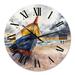 Designart 'Wooden Boat On The Baltic Shores' Nautical & Coastal wall clock