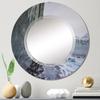 Designart 'Gorgeous Picture Of An Ice Wall' Nautical & Coastal Printed Wall Mirror