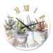 Designart 'Cactus and Succulent House Plants IV' Farmhouse wall clock