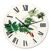 Designart 'Vintage Botanicals XI' Farmhouse wall clock