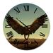 Designart 'Roc Bird' Farmhouse wall clock