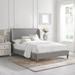 Itzayana Wingback Elegant Design Linen Upholstered Bed