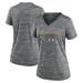 Women's Nike Anthracite Arizona Diamondbacks MLB City Connect Velocity Space-Dye Performance V-Neck T-Shirt