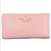 Kate Spade Bags | Kate Spade New York Leather Light Pink Women's Slim Large Bifold Wallet | Color: Pink | Size: Os