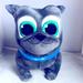 Disney Toys | Disney Plush Dog Bingo Pals Grey Pug Stuffed Animal Toy Doll | Color: Blue/Gray | Size: 12"