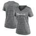 Women's Nike Gray Chicago White Sox MLB City Connect Velocity Space-Dye Performance V-Neck T-Shirt