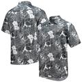 Men's Tommy Bahama Black New Orleans Saints Coconut Point Playa Floral IslandZone Button-Up Shirt