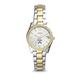 Women's Fossil Silver Pennsylvania Quakers Personalized Scarlette Mini Two-Tone Stainless Steel Watch