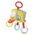 Fehn 051193 Happy Dino Activity Cube - Motor Skills Toy with Hanging Elements for Babies Early Child Development - Learning Cube for Babies & Toddlers from 0+ Months