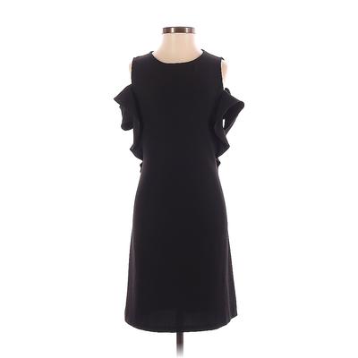 Saks Fifth Avenue Casual Dress: Black Solid Dresses - Women's Size X-Small