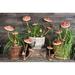 Arlmont & Co. Ozker Funny Ants on Metal Mushroom Garden Stakes Metal | 18.5 H x 9 W x 5.5 D in | Wayfair DE37C79E4C444773BBB5D892A3478410