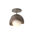 Hubbardton Forge Brooklyn 6 Inch 1 Light Semi Flush Mount - 121377-1009