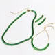 Collier Ras du Cou en Zircon Cubique Vert AAA + pour Femme Accessoire de Luxe Style Hip Pop