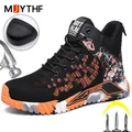 MJYTHF – bottes de sécurité à bout en acier pour homme chaussures de sécurité anti-perforation de