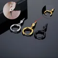 Boucles d'oreilles à tige unique en acier inoxydable pour hommes goutte d'oreille style de rue