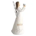 Figurine ange de l'amour gardien ange de prière cadeau spirituel pour femme pour ami sœur mère