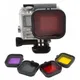 Filtre de plongée sous-marine pour GoPro jaune rouge violet gris fore4 3 + nouveau 4 pièces