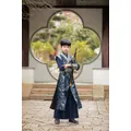 Robe de scène pour garçons imprimé Floral Style chinois bleu Hanfu Costume Tang Costume