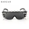 BARCUR – lunettes de soleil à rivets pour femmes de luxe Steampunk Style Hip Hop pour fête