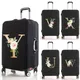 Juste de protection pour bagages lettres dorées anti-rayures convient pour valise 18-32 pouces