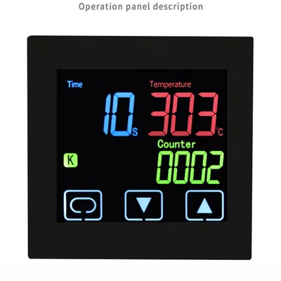 HEATPRESS-Thermostat avec minuterie et fonction de compteur écran LCD écran tactile alarme