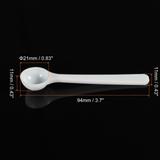 Micro Spoons 1 Gram Measuring Scoop Round Bottom Mini Spoon 15Pcs - White