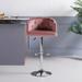 bar stool set of 2, adjustable bar stool with backrest, velvet swivel bar stool, suitable for living room, dining room, bar