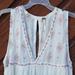 Free People Tops | Free Poeple Embroidered Tank Top, Small | Color: Cream/White | Size: S