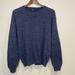 J. Crew Shirts | J Crew Men's Navy Blue Heathered Sweatshirt Size Large | Color: Blue | Size: L