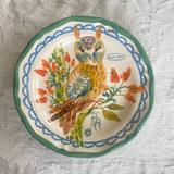 Anthropologie Kitchen | Anthropologie Nathalie Lete Francophile Dinner Plate Owl Hou-Hou | Color: Blue/Green | Size: Os