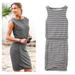 Athleta Dresses | Athleta Westwood Sleeveless Stretch Cotton Striped Dress Size Medium | Color: Black/White | Size: M