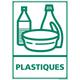 Signaletique.biz France - Panneau Tri sélectif plastique, Recyclage des déchets plastiques.