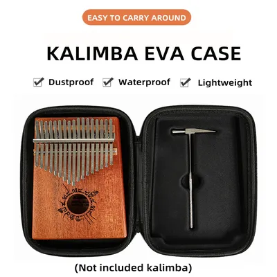 Kalimba – étui pour Piano à pouce 17/21 clés sac Portable Mbira EVA boîte de rangement rigide