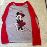 Disney Intimates & Sleepwear | Disney Intimate Ling Sleeve Pj Top | Color: Red | Size: M