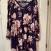 Lularoe Dresses | Lularoe Dress Purple With White/Pink Flowers | Color: Pink/Purple | Size: Xl