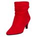 Women's The Kourt Bootie by Comfortview in Bright Ruby (Size 10 1/2 M)