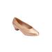 Extra Wide Width Women's The Vida Slip On Pump by Comfortview in Gold (Size 8 1/2 WW)