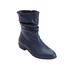 Wide Width Women's Madison Bootie by Comfortview in Navy (Size 7 W)