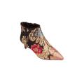 Wide Width Women's The Meredith Bootie by Comfortview in Floral Metallic (Size 7 1/2 W)