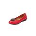 Women's The Jancis Flat by Comfortview in Red (Size 9 1/2 M)