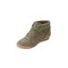 Extra Wide Width Women's CV Sport Honey Sneaker by Comfortview in Dark Olive (Size 7 WW)